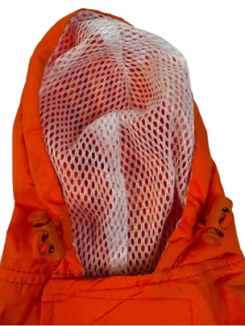 Casual Canine Orange Mesh-Lined Pet Raincoat
